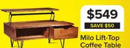 Leon's Milo 40 Lift Top Coffee Table - Natural offer