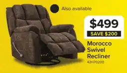 Leon's Morocco Swivel Recliner - Brown offer
