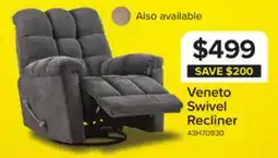 Leon's Veneto Swivel Recliner - Grey offer