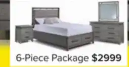 Leon's Chelsea 6-Piece Queen Storage Bed - Grey offer
