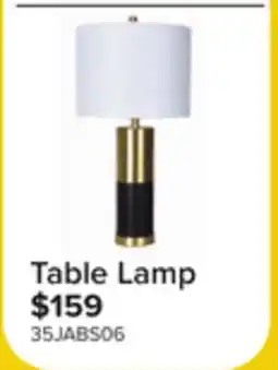 Leon's In The Abstract Table Lamp - White, Black, Gold offer