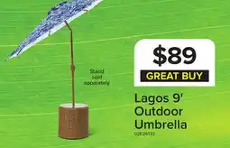 Leon's Lagos 9' Outdoor Umbrella - Blue offer
