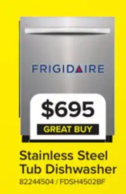 Leon's Frigidaire Smudge-Proof Stainless Steel Built-In Dishwasher - FDSH4502BF offer