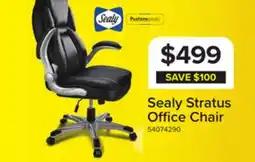 Leon's Stratus Sealy Posturepedic Office Chair - Black offer