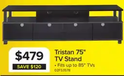 Leon's Tristan 75 TV Stand - Black offer