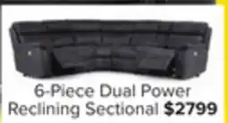 Leon's Haven 6-Piece Dual Power Reclining Sectional - Grey offer
