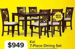 Leon's Kai 7-Piece Extendable Dining Set - Brown offer