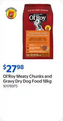 Walmart Ol'Roy Meaty Chunks and Gravy Dry Dog Food offer