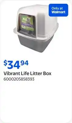 Walmart Vibrant Life Litter Box offer