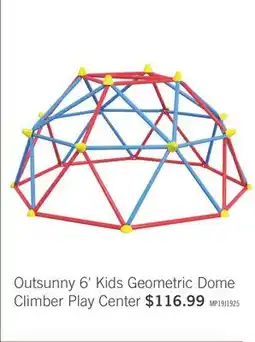 The Brick Outsunny 6' Kids Geometric Dome Climber Play Center offer