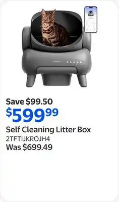 Walmart Self Cleaning Litter Box offer