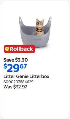 Walmart Litter Genie Litterbox offer
