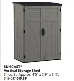 Home Hardware Vertical Storage Shed offer