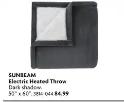 Home Hardware Teal microfibre blanket offer