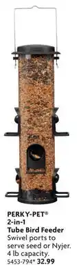 Home Hardware 2-in-1 Tube Bird Feeder offer