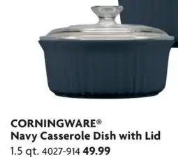 Home Hardware Navy Casserole Dish with Lid offer