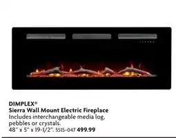 Home Hardware Sierra Wall Mount Electric Fireplace offer
