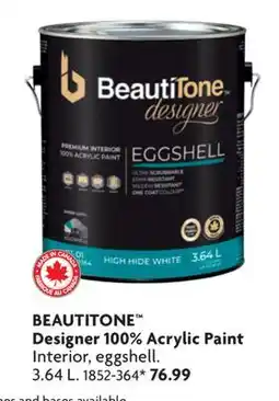 Home Hardware Designer 100% Acrylic Paint offer