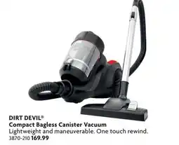Home Hardware Compact Bagless Canister Vacuum offer