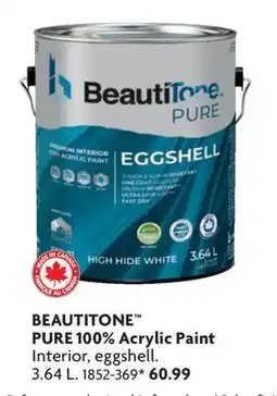 Home Hardware PURE 100% Acrylic Paint offer