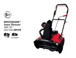 Home Hardware BENCHMARK Snow Thrower offer