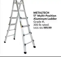 Home Hardware 17' Multi-Position Aluminum Ladder offer