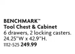 Home Hardware Tool Chest & Cabinet offer