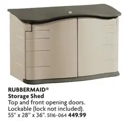 Home Hardware Storage Shed offer