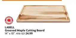 Home Hardware Grooved Maple Cutting Board offer