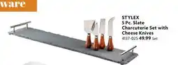 Home Hardware 5 Pc. Slate Charcuterie Set with Cheese Knives offer