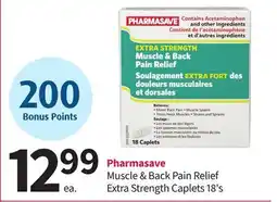 Pharmasave Pharmasave Muscle & Back Pain Relief Extra Strength Caplets offer