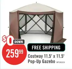 The Brick Costway 11.5 X 11.5 Ft Pop-up Gazebo Tent With Mesh Netting Walls 2 Removable Privacy Wind Cloths offer