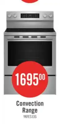 The Brick KitchenAid 30 5.3 Cu. Ft. Electric Range with Convection Cooking Modes - YKFES330TPS offer