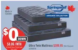 The Brick Springwall Advance Ultra Tight Top Firm Twin Mattress offer