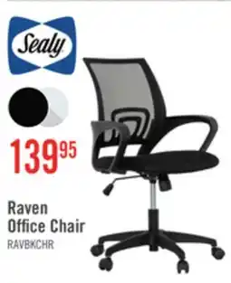 The Brick Sealy Raven 25.2 Adjustable Ergonomic Office Chair with Mesh Padding - Black offer