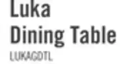 The Brick Luka Dining Table with Sintered Stone Top, Metal Base - 43.5W Round – Grey offer