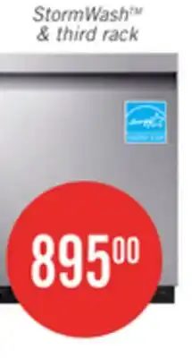 The Brick Samsung 24 46 dBA Smart Built-In Dishwasher with StormWash - Stainless Steel - DW80CG5450SRAA offer