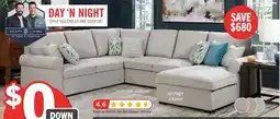 The Brick 3-Pc. Haven Sleeper Sectional offer