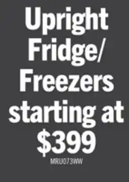 The Brick Midea 6.9 Cu. Ft. Convertible Upright Refrigerator-Freezer - MRU07B3AWW offer