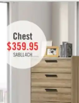 The Brick Sable Bedroom Chest of Drawers, 4-Drawer, 31W x 47H - Light Brown offer