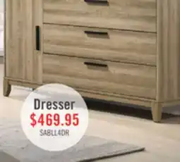 The Brick Sable Bedroom 3-Drawer Dresser with Storage Cabinet, 59W x 37H - Light Brown offer