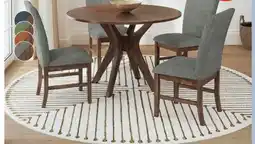 The Brick Rain Dining Table, 45W Round - Brown offer