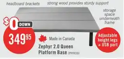 The Brick Zephyr 2.0 Queen Platform Base offer