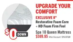 The Brick Springwall Spa 10 Firm Smooth Top Queen Mattress in a Box offer