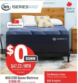 The Brick Serta iSeries NXG1200 Tight Top Firm Queen Mattress offer