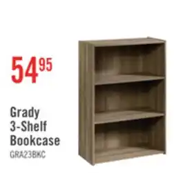 The Brick Grady 24.5 3-Shelf Bookcase - Summer Oak offer