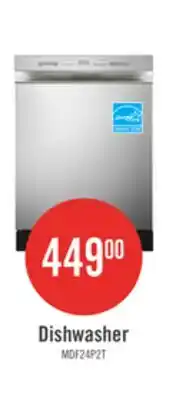 The Brick Midea 24 Front-Control Dishwasher with Interior Light - MDF24P2BST offer