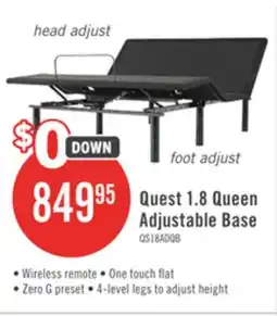 The Brick Quest 1.8 Queen Adjustable Base offer