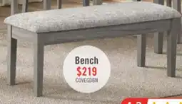 The Brick Cove Dining Bench with Cushion Fabric Seat, Lift Top Storage, 46W - Grey offer