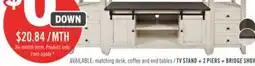 The Brick Madison 60 Rustic TV Stand with Storage and Cable Management for TVs up to 65- White offer